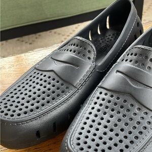 Men's Black Floafers Slip on Shoes